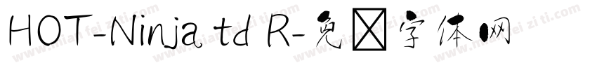 HOT-Ninja td R字体转换